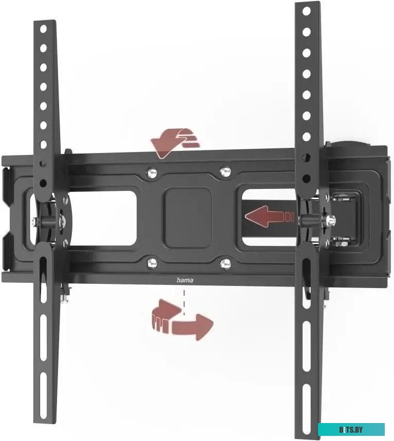 Кронштейн для телевизора Hama 00220832 черный 32"-65" макс.30кг настенный поворотно-выдвижной и наклонный