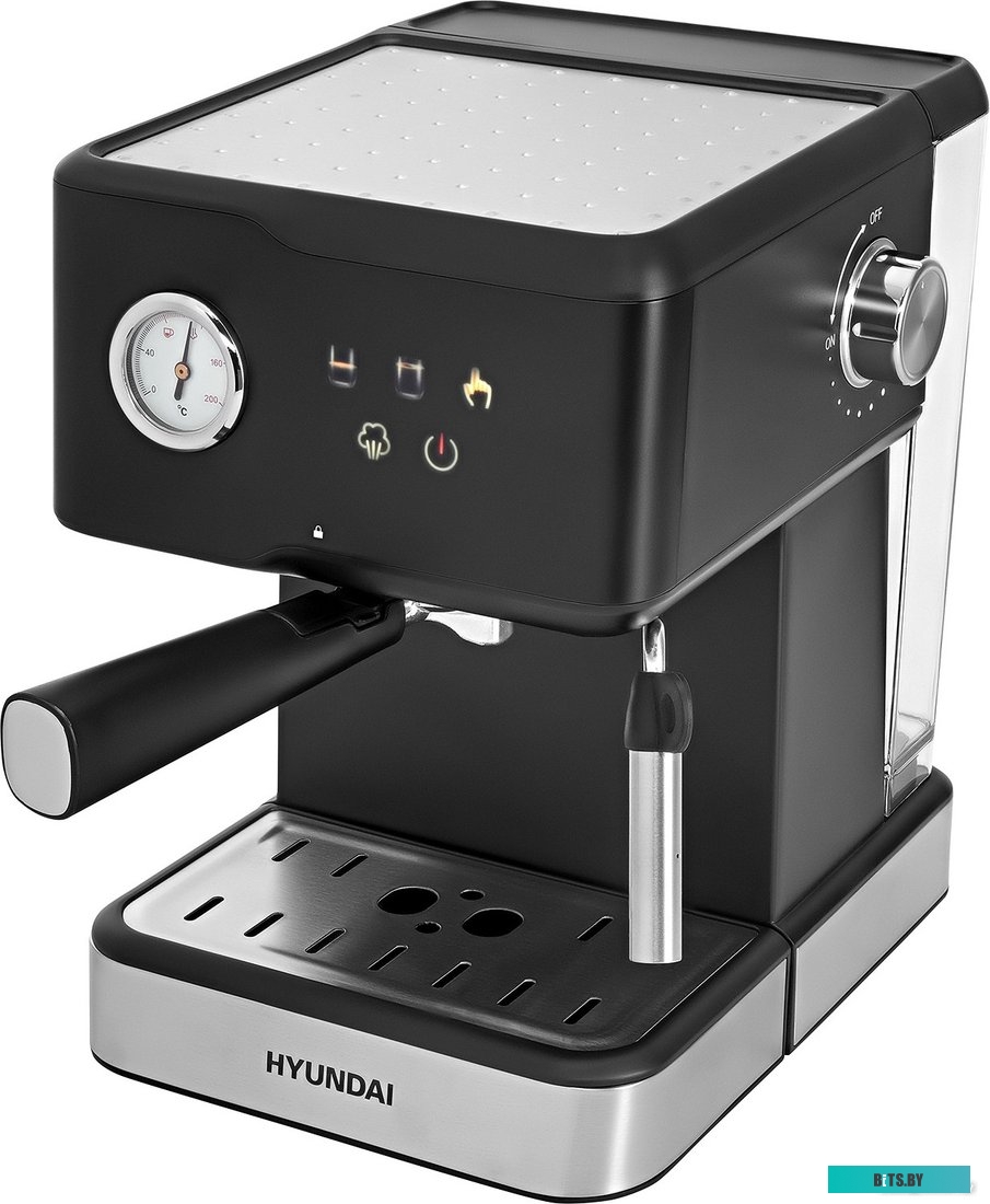 HEM-4204 Кофеварка рожковая Hyundai HEM-4204 1000Вт черный