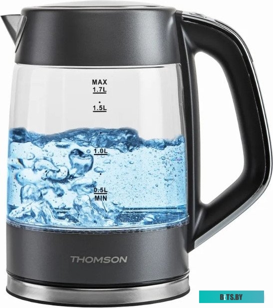 K20ES-2002 Чайник GLASS K20ES-2002 1.7L GRAY THOMSON