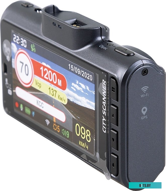 CITYS-4K Видеорегистратор Silverstone F1 CityScanner 4K Wi-Fi черный 2Mpix 2160x3840 2160p 140гр. GPS AIT 8629