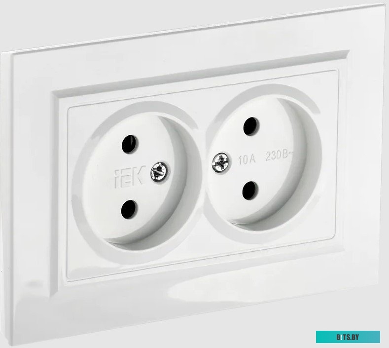 Розетка IEK Brite РС12-2-БрБ BR-R20-10-K01-F