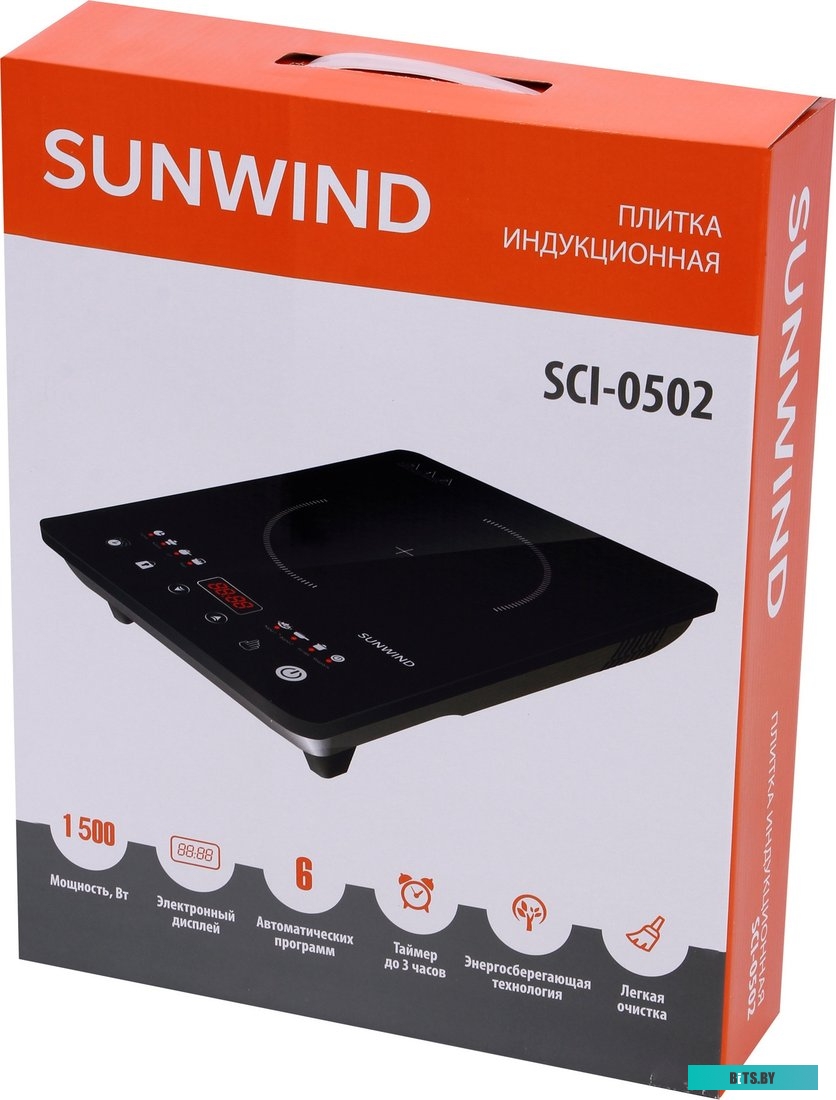 SCI-0502 Плита Индукционная SunWind SCI-0502 черный стеклокерамика (настольная)