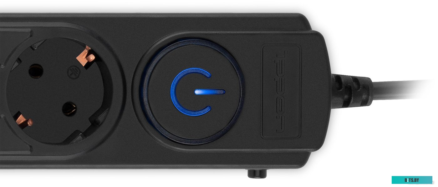 Сетевой фильтр IPPON BK-6-EU-5-10-B (5м, 6 розеток, черный)