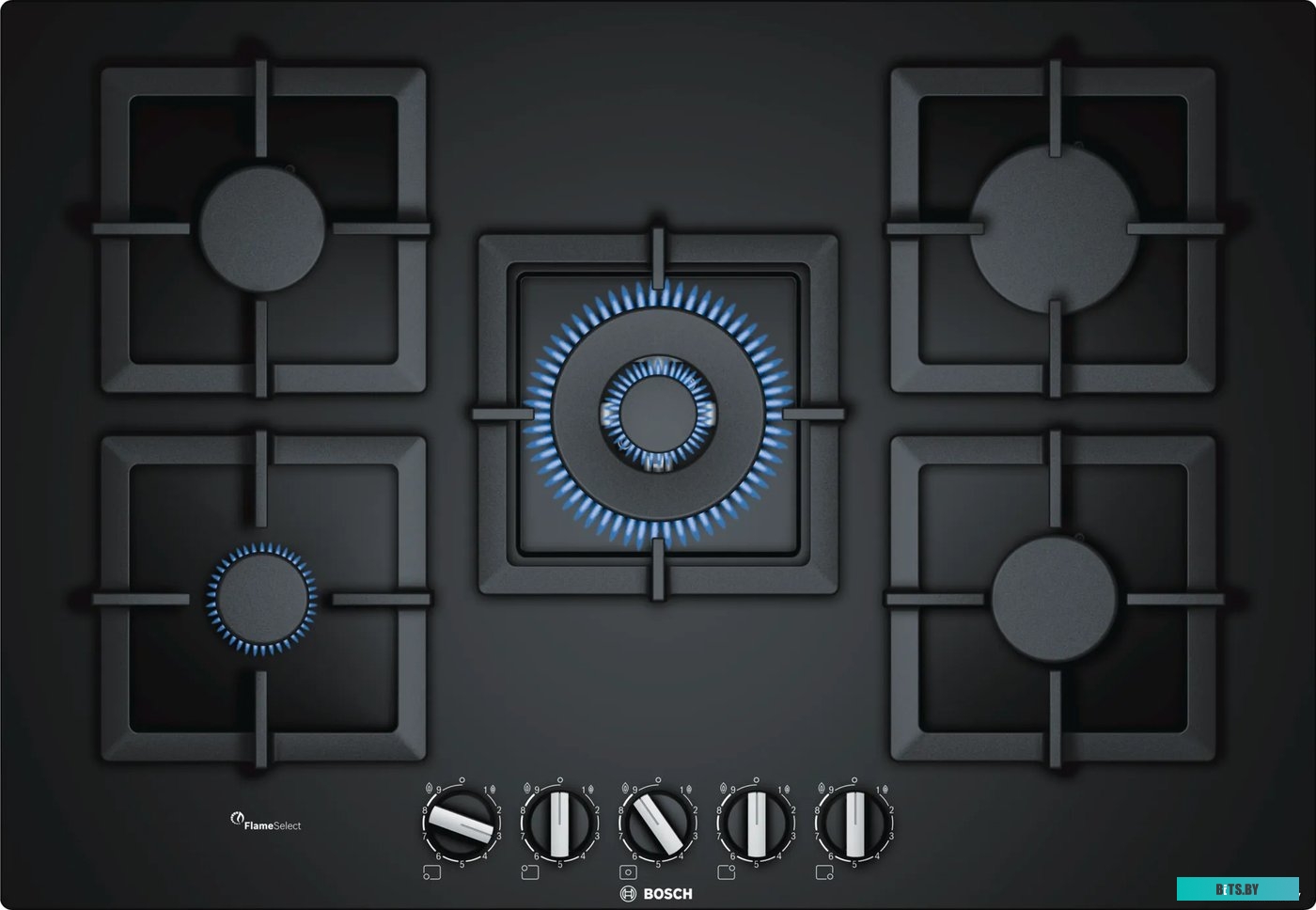 PPQ7A6B20 Газовая варочная поверхность Bosch PPQ7A6B20 черный