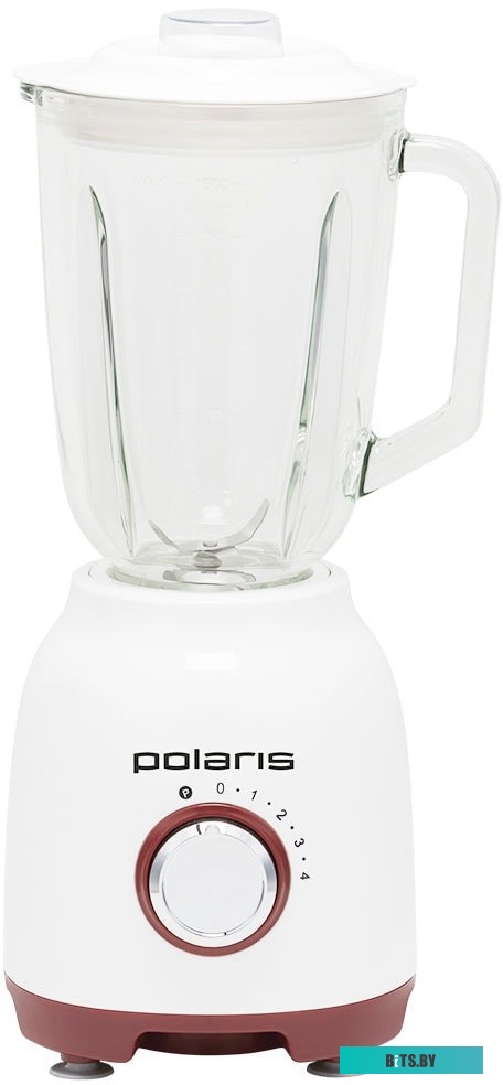 PTB 0821G Блендер POLARIS PTB 0821G,  стационарный,  белый/красный