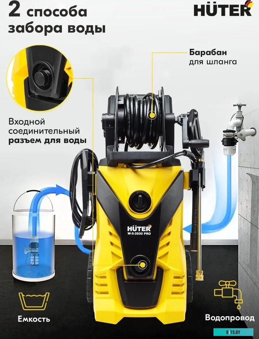 70/8/33 Мойка высокого давления Huter W-5-2600 PRO [70/8/33]