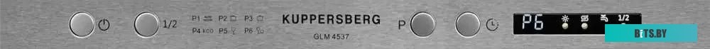GLM 4537 Встраиваемая посудомоечная машина Kuppersberg/ Узкая, Полностью встраиваемая, ширина 45 см, 10 комплектов, луч на полу, 3 корзины,  6 програм