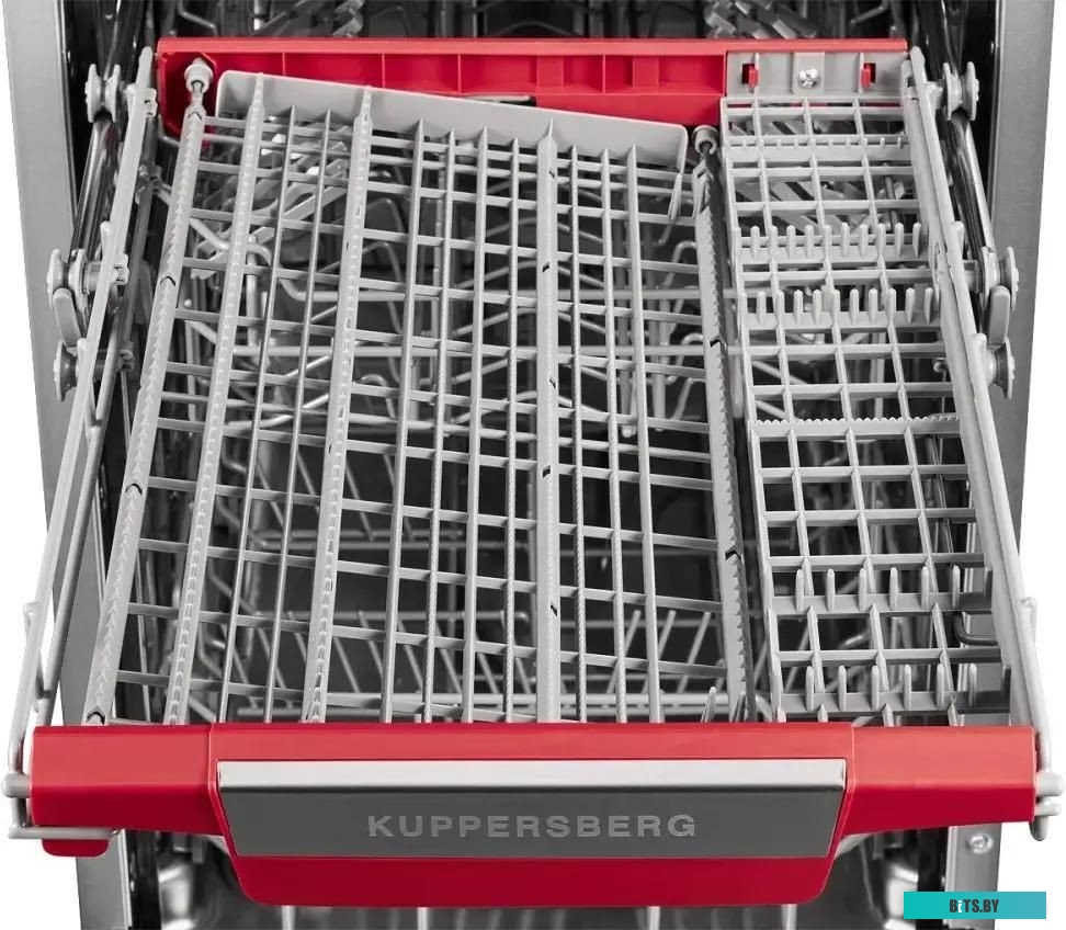 GLM 4537 Встраиваемая посудомоечная машина Kuppersberg/ Узкая, Полностью встраиваемая, ширина 45 см, 10 комплектов, луч на полу, 3 корзины,  6 програм