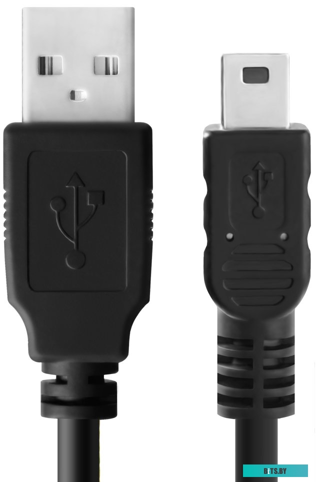 GCR-UM2M5P-BB2S-1.8m Greenconnect Кабель 1.8m USB 2.0, AM/mini 5P, черный, 28/28 AWG, экран, армированный, морозостойкий