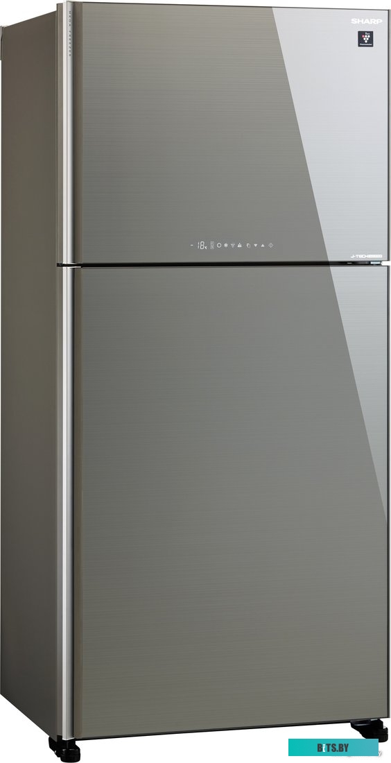 SJXG60PGSL Холодильник Sharp/ Холодильник. 187x86.5x74 см. 422 + 178 л, No Frost. A++ Серебристый.