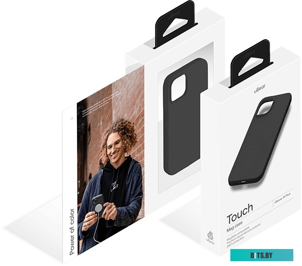 uBear Touch Mag для iPhone 15 Plus (черный)