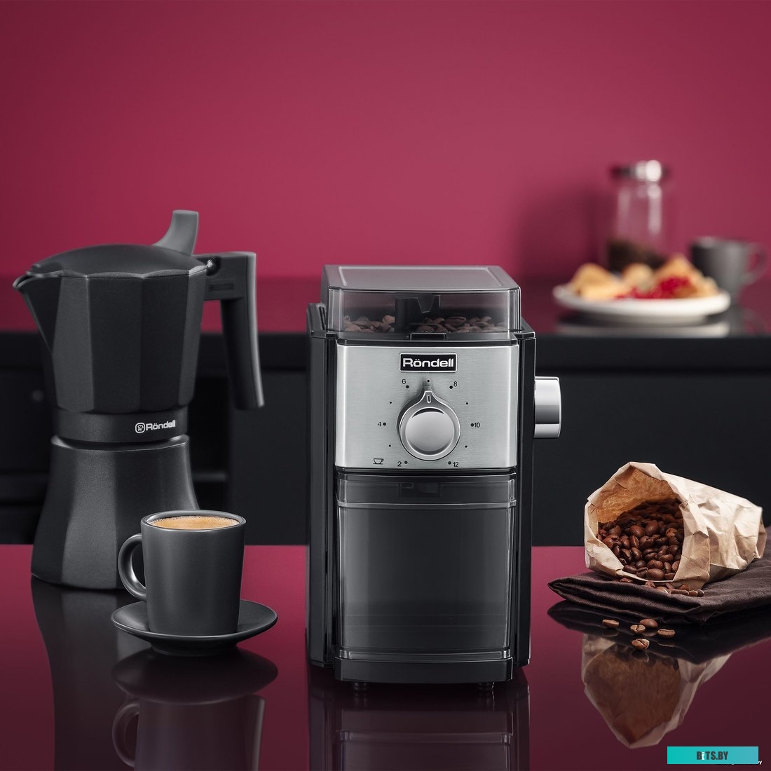 RDE-1151 Кофемолка Rondell 1151-RE-01,  черный [rde-1151]