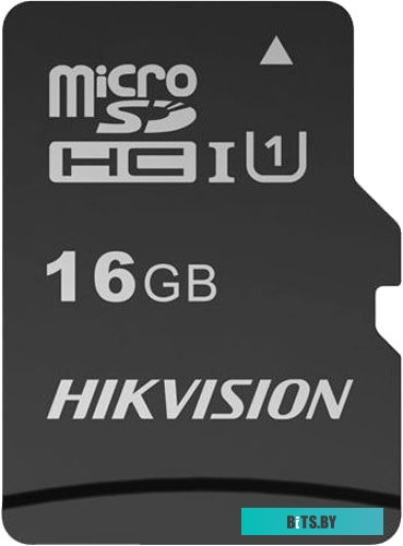 HS-TF-C1STD/16G/Adapter Карта памяти 16Gb Hikvision HS-TF-C1(STD)/16G/Adapter, SD Micro, SDHC Class 10, переходник