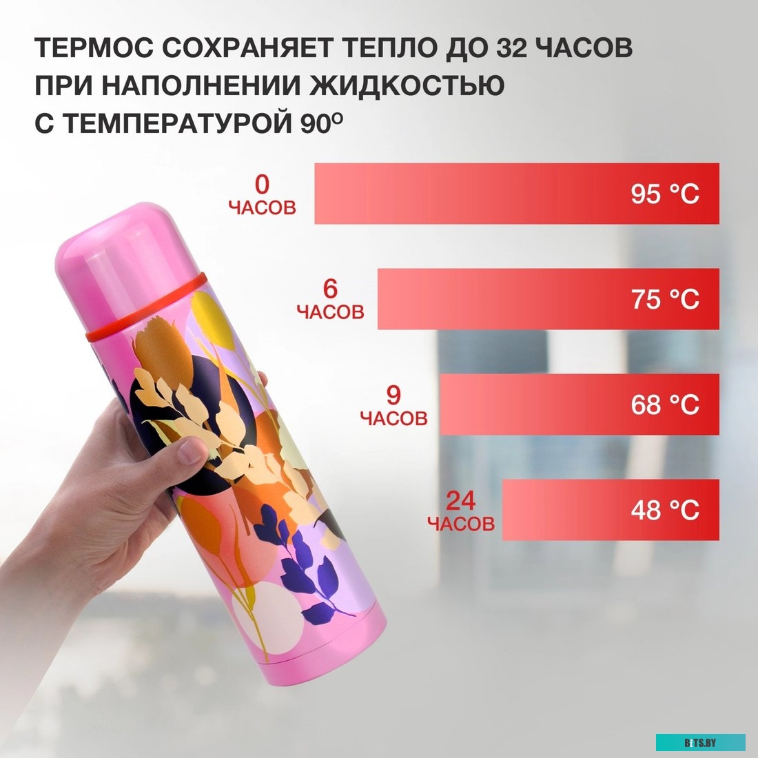 21-1000/2 Термос Starwind 21-1000/2 1л графитовый