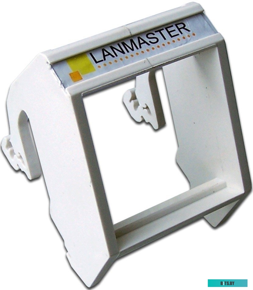 LAN-DRF-45x45-WH Рамка на DIN-рейку для установки вставок и электромодулей 45х45, белая