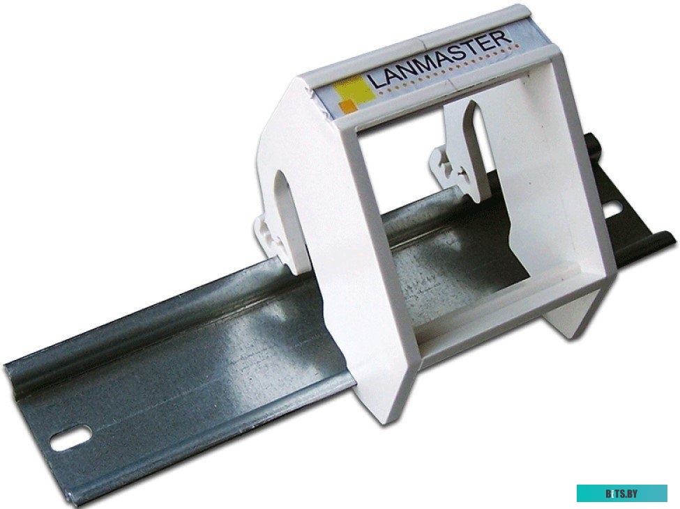 LAN-DRF-45x45-WH Рамка на DIN-рейку для установки вставок и электромодулей 45х45, белая