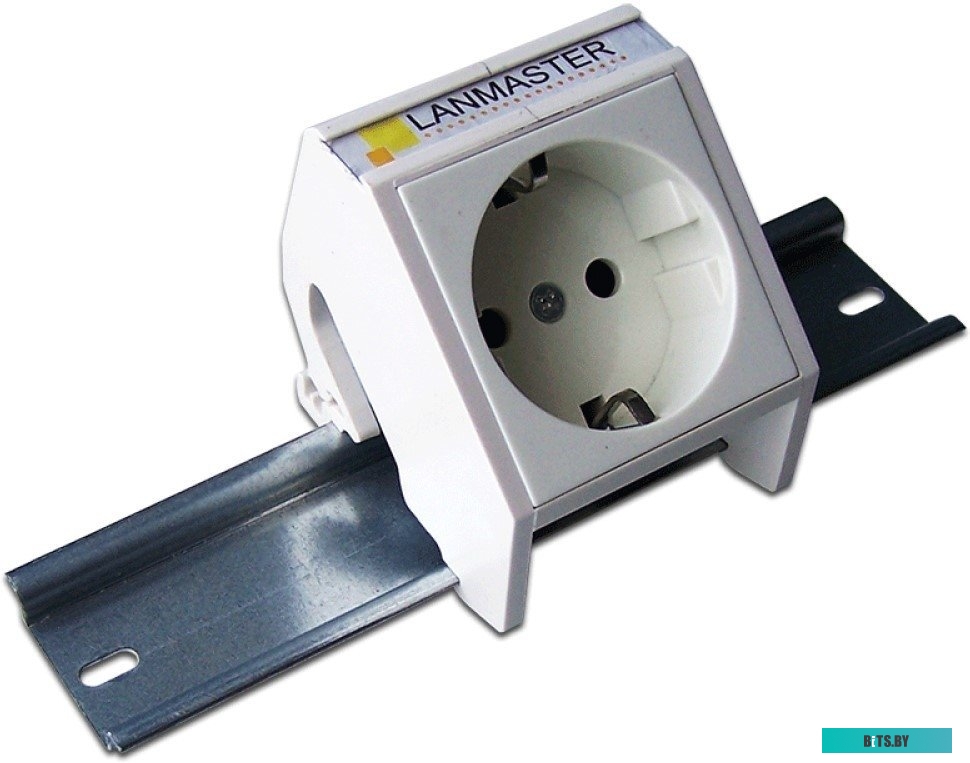 LAN-DRF-45x45-WH Рамка на DIN-рейку для установки вставок и электромодулей 45х45, белая