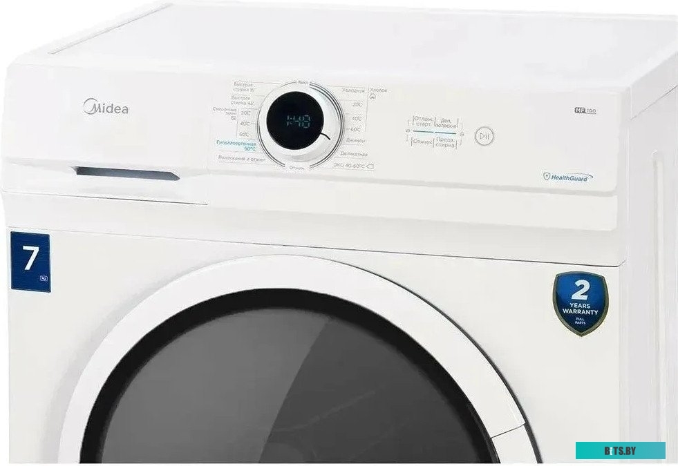 MF100W70BW-GCC Стиральная машина MF100W70BW-GCC MIDEA (панель управления на английском языке)