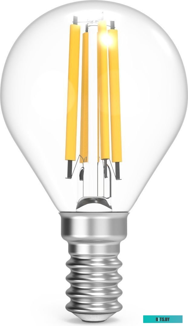 105801211 Лампа филам. Gauss Filament 11Вт цок.:E14 шар 220B 4100K св.свеч.бел.нейт. (упак.:10шт) (105801211)