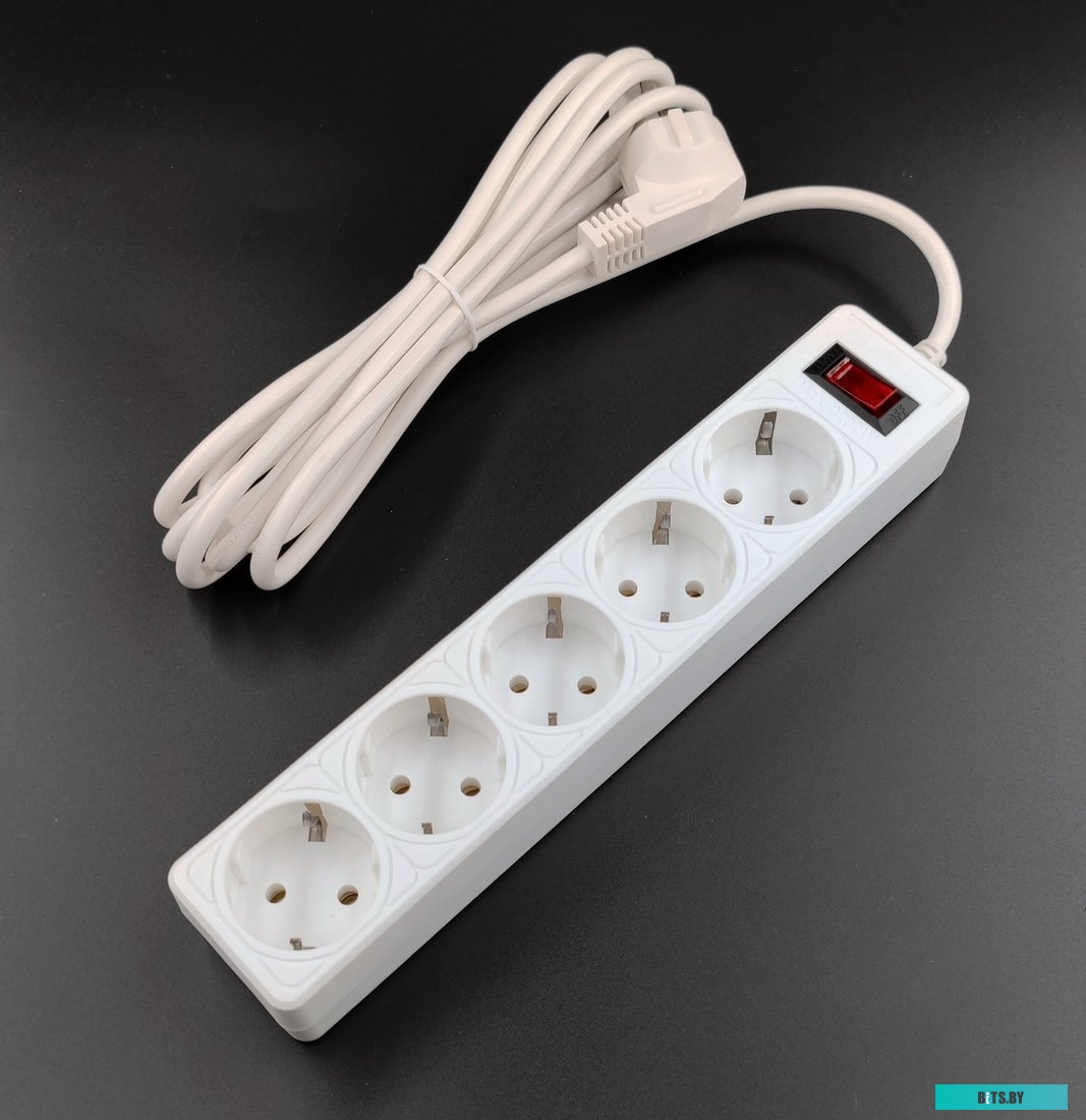 SP4W-530 Сетевой фильтр 5bites <SP4W-530> White <3м> ( 4  розетки )