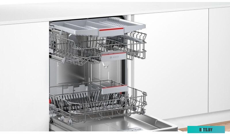 SMV4HVX00E Встраиваемая посудомоечная машина Bosch SMV4HVX00E,  полноразмерная, ширина 59.8см, полновстраиваемая, загрузка 14 комплектов
