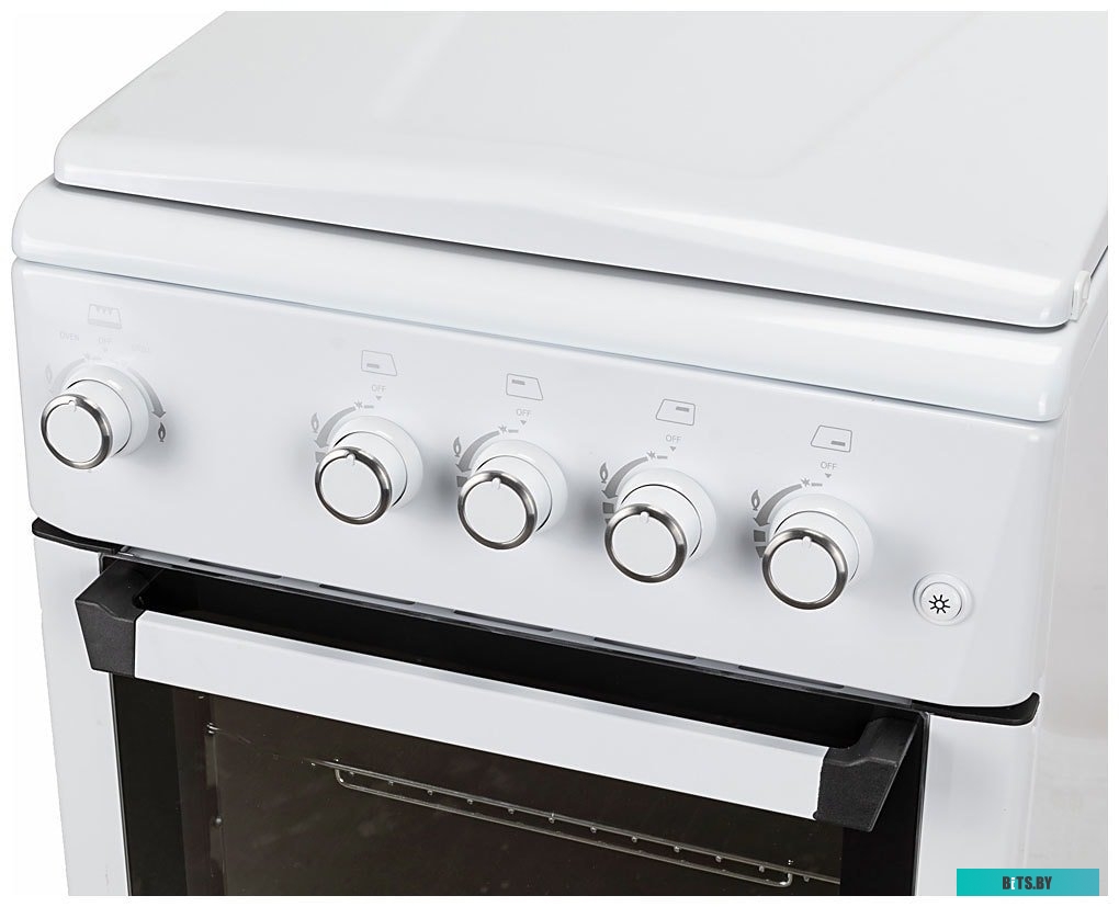 RGG225 Плита Газовая Hyundai RGG225 белый (металлическая крышка) реш.чугун