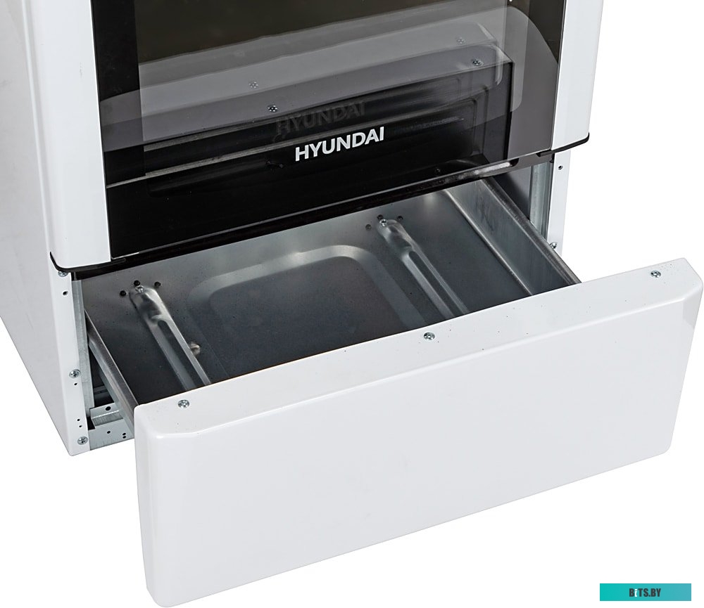 RGG225 Плита Газовая Hyundai RGG225 белый (металлическая крышка) реш.чугун