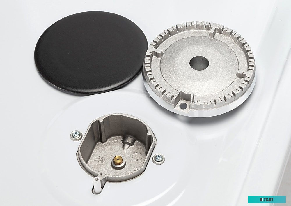 RGG225 Плита Газовая Hyundai RGG225 белый (металлическая крышка) реш.чугун