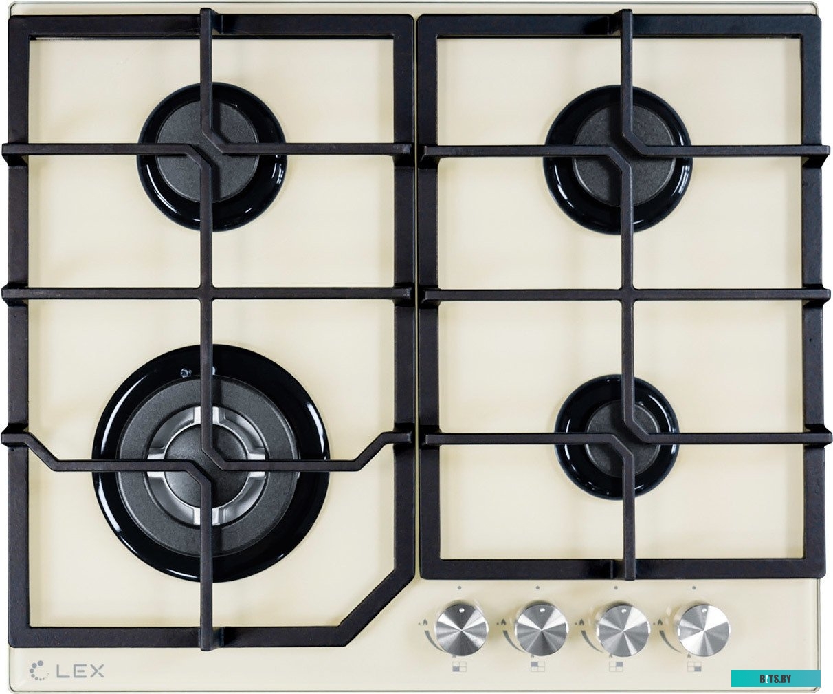CHAO000349 Газовая варочная панель LEX GVG 6040-1 IV Light,  независимая,  белый антик