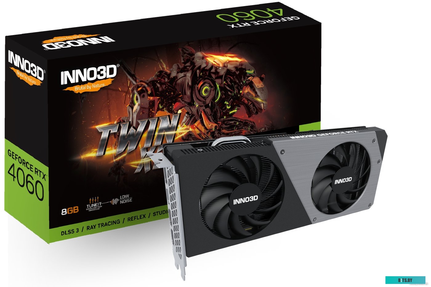 Видеокарта Inno3D GeForce RTX 4060 Twin X2 N40602-08D6-173051N