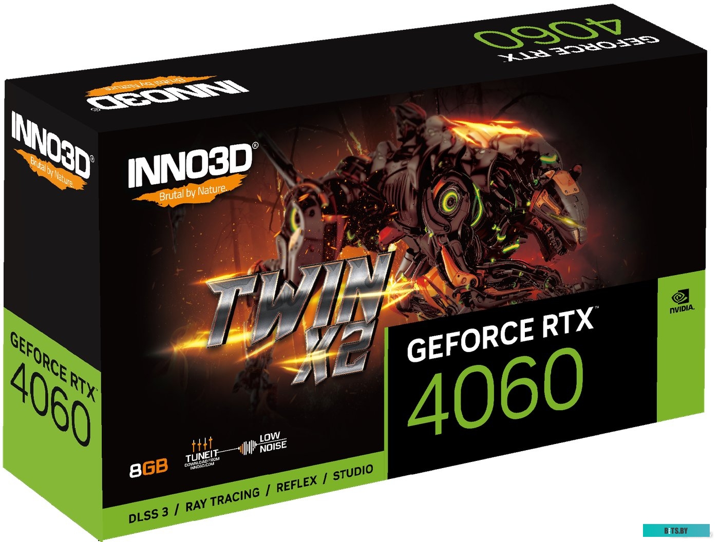 Видеокарта Inno3D GeForce RTX 4060 Twin X2 N40602-08D6-173051N