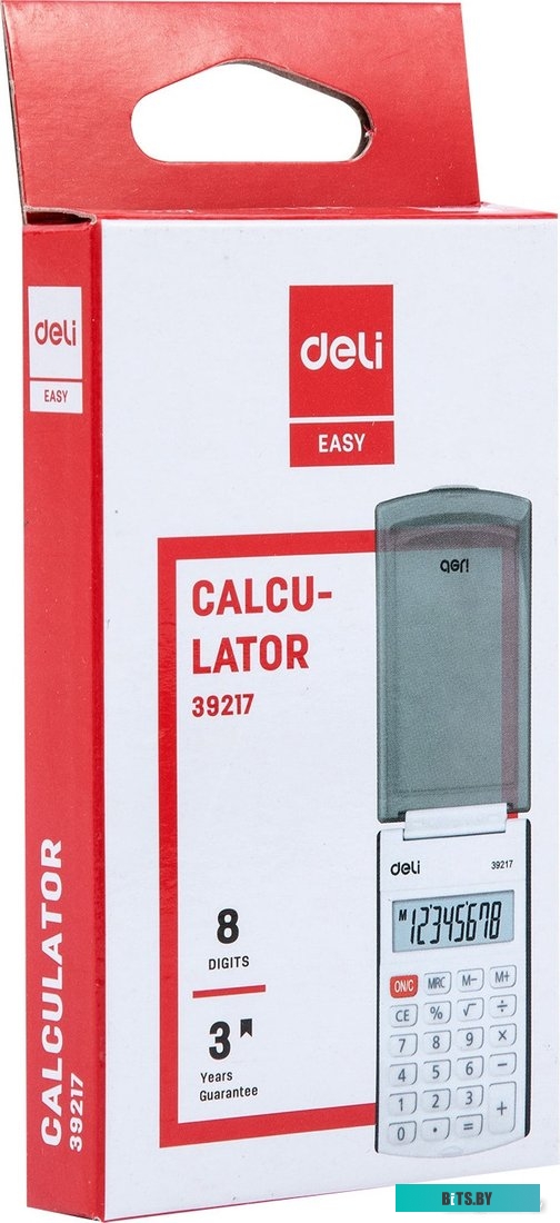 Калькулятор карманный Deli E39217/BLACK