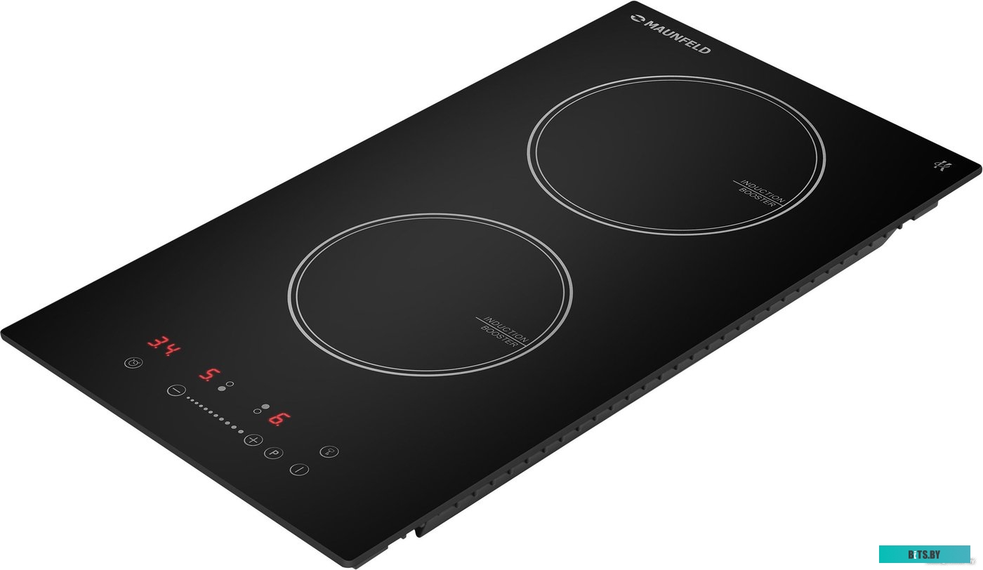 CVI292STBK Встраиваемая варочная панель/ Индукционная, 30 см, 2 конфорки, слайдерное управление, черный цвет