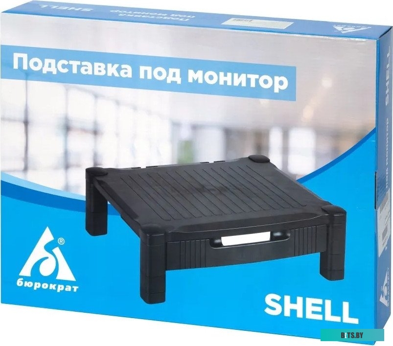 LZ-302 Подставка под монитор Бюрократ Shell черный (LZ-302)