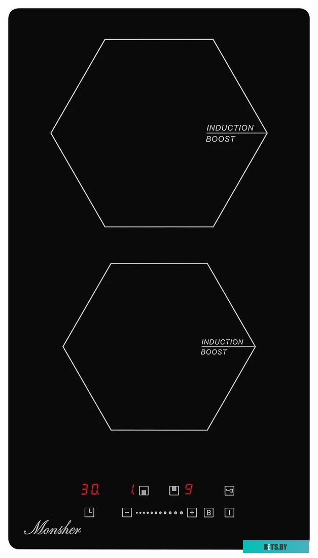 MHI 3001 Встраиваемая варочная панель/ Индукция, домино, 30 см, 9 уровней мощности, черный цвет