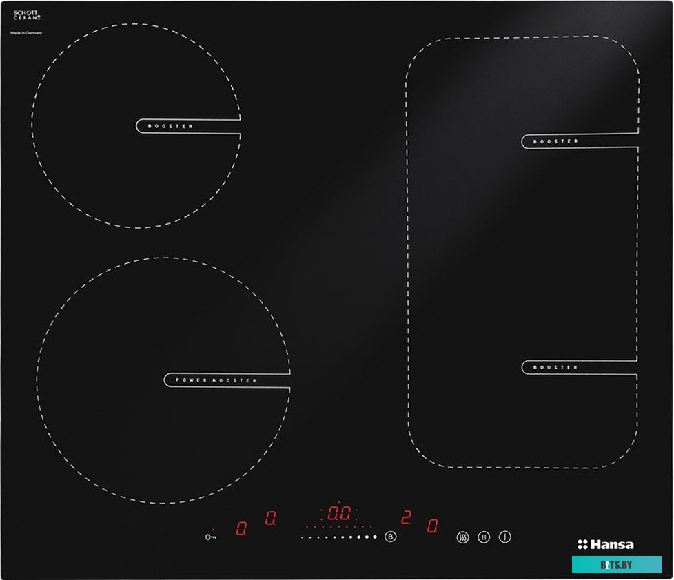 BHI68611 Встраиваемая варочная панель/ Индукционная, 60 см, сенсорное управление, 4 бустера (Boosters), индикация степени нагрева, 4 таймера, функция 