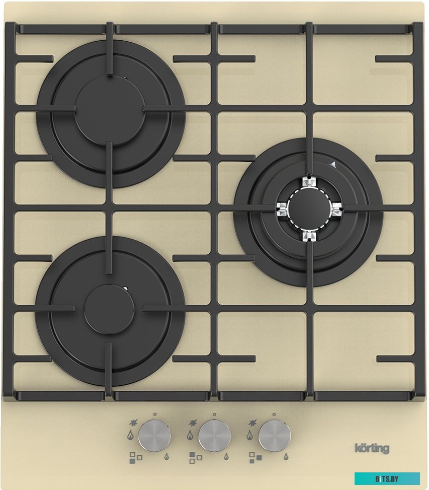 HGG 4825 CTB Встраиваемая варочная панель/ Газовая варочная панель из закаленного стекла, ширина 45 см,  3 высокоэффективные конфорки, сверхмощная кон