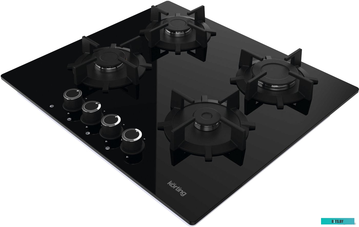 HGG 6420 CN Встраиваемая варочная панель/ Газ, 60 см, 4 конфорки, стекло, черный цвет