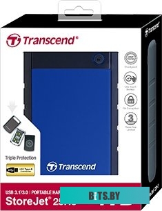 Внешний жесткий диск Transcend StoreJet 25H3 4TB (синий) <TS4TSJ25H3B>
