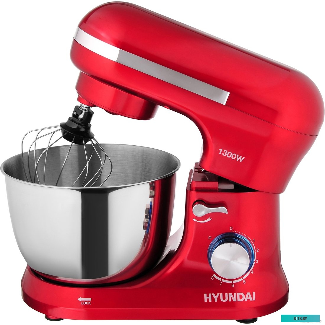 HYM-S6451 Миксер планетарный HYUNDAI HYM-S6451, красный