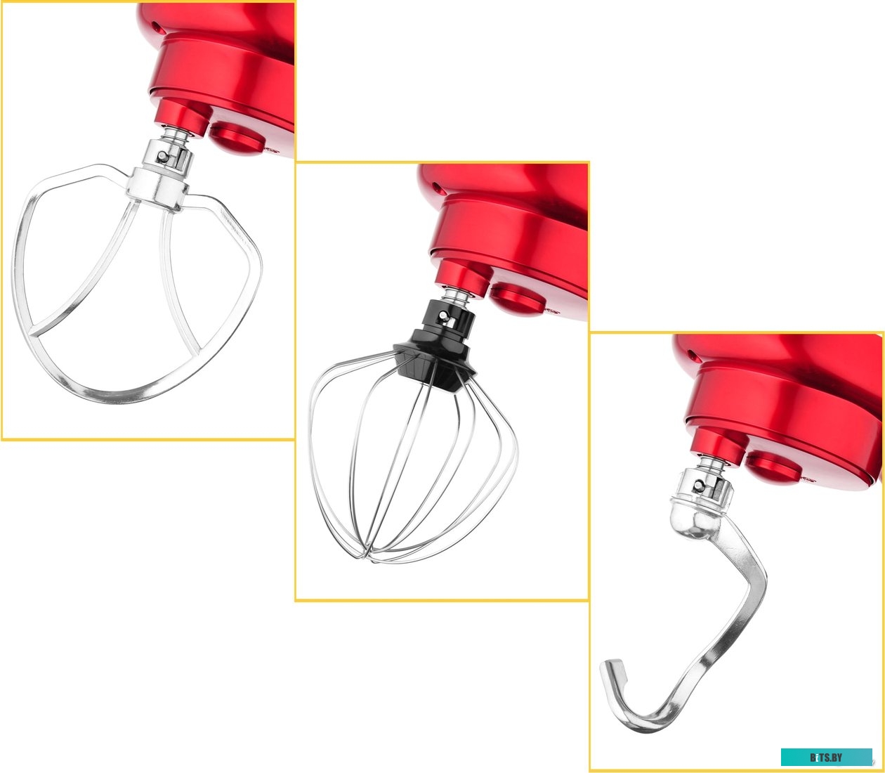 HYM-S6451 Миксер планетарный HYUNDAI HYM-S6451, красный