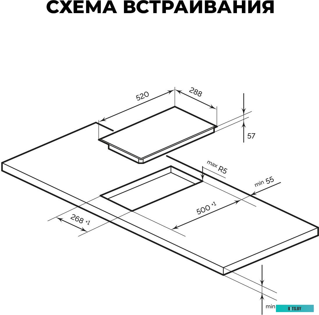 CHPE000028 Индукционная варочная поверхность Lex EVI 321A BL черный