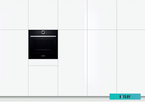 HBG634BB1 59.5x59.5x54.8 см, 71л, дисплей, 13 режимов, EcoClean, 3 стекла, черный