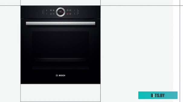 HBG634BB1 59.5x59.5x54.8 см, 71л, дисплей, 13 режимов, EcoClean, 3 стекла, черный