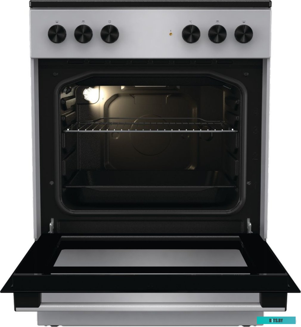 GEC6A11SG Электрическая плита Gorenje GEC6A11SG,  стеклокерамика,  без крышки,  серый