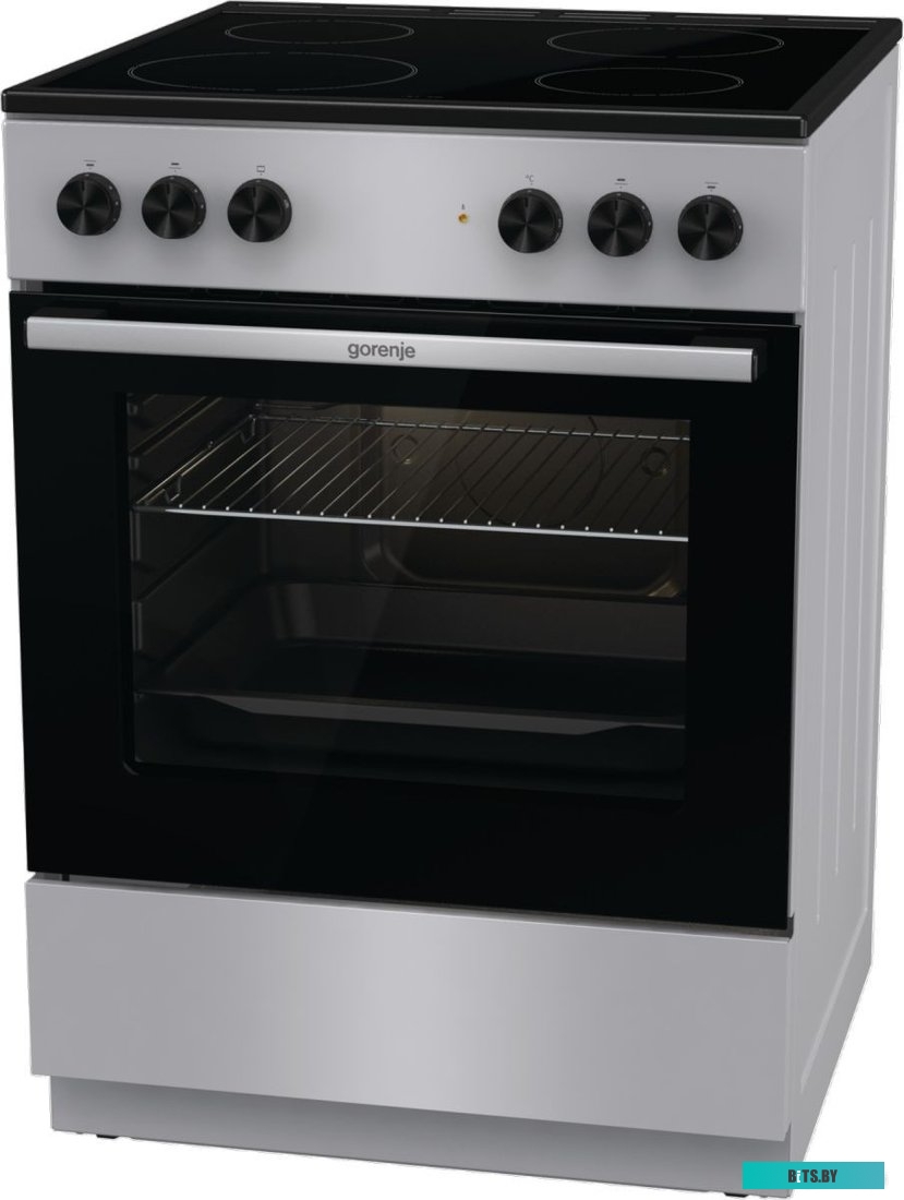 GEC6A11SG Электрическая плита Gorenje GEC6A11SG,  стеклокерамика,  без крышки,  серый