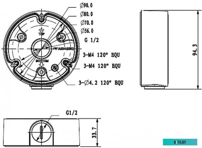 Внутренняя вставка Dahua DH-PFA135-B