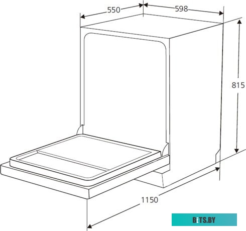 GLM 6075 Встраиваемая посудомоечная машина Kuppersberg/ Полноразмерная, Полностью встраиваемая, количество корзин: 3, регулируемая по высоте верхняя к