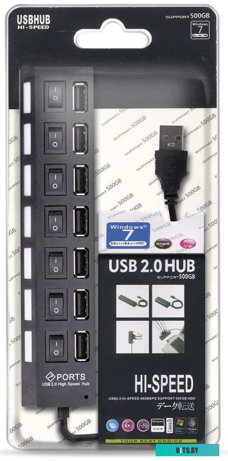SBHA-7207-B USB-хаб SmartBuy SBHA-7207-B