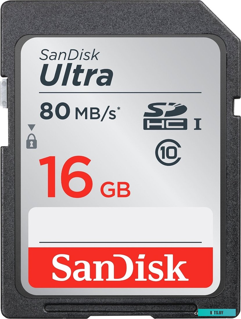 Карта памяти SanDisk SDHC (Class 10) 16GB [SDSDUNC-016G-GN6IN]